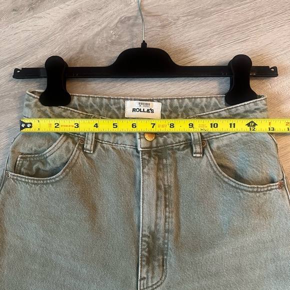 ROLLA’S DUSTERS HIGH RISE SLIM FIT JEANS — SIZE 26 GREEN - Picture 10 of 14